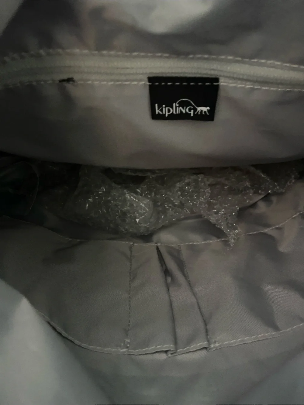 Kipling Black Nylon Messenger Crossbody Bag